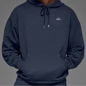 ALO Yoga Men's Deep Blue Hoodie